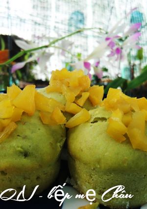 Hình của món Bánh muffin bơ đào.