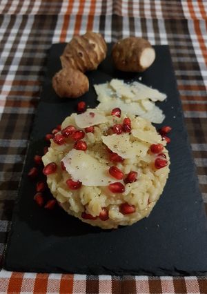 Foto di Risotto di topinambur e melagrana