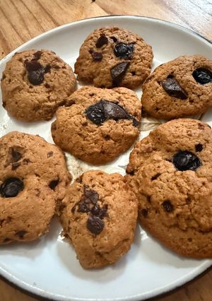 Una foto de Galletitas de avena y arándanos