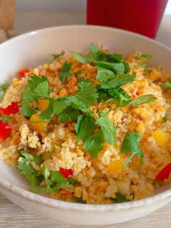 Una foto de Couscous con un toque Crujiente / Crunchy Couscous 🫨✨