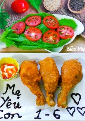 Hình của món Đùi gà chiên giòn vị cay.