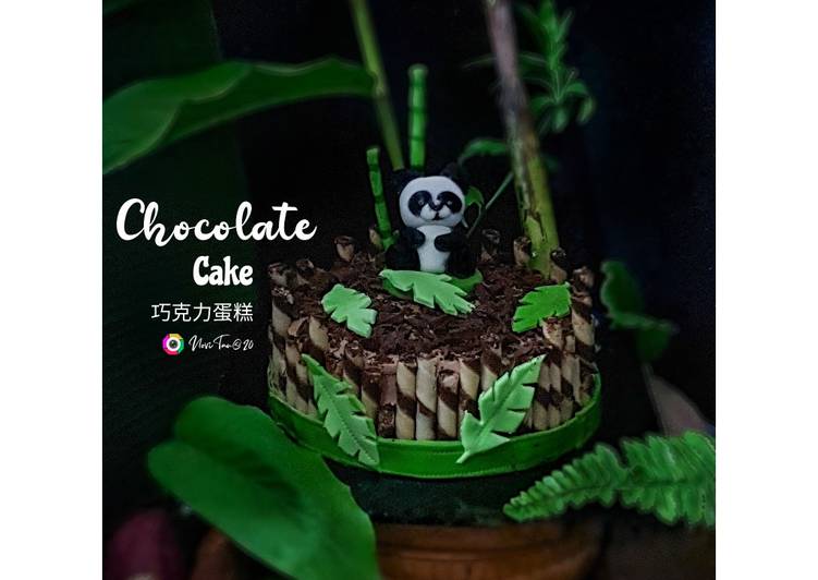 Resep 271. Chocolate Cream Cake | Panda Cake | Kue Ulang Tahun | 巧克力蛋糕, Bikin Ngiler