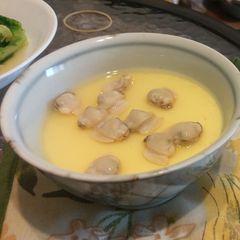 A picture of Clam Steamed Egg 蛤蜊蒸蛋.
