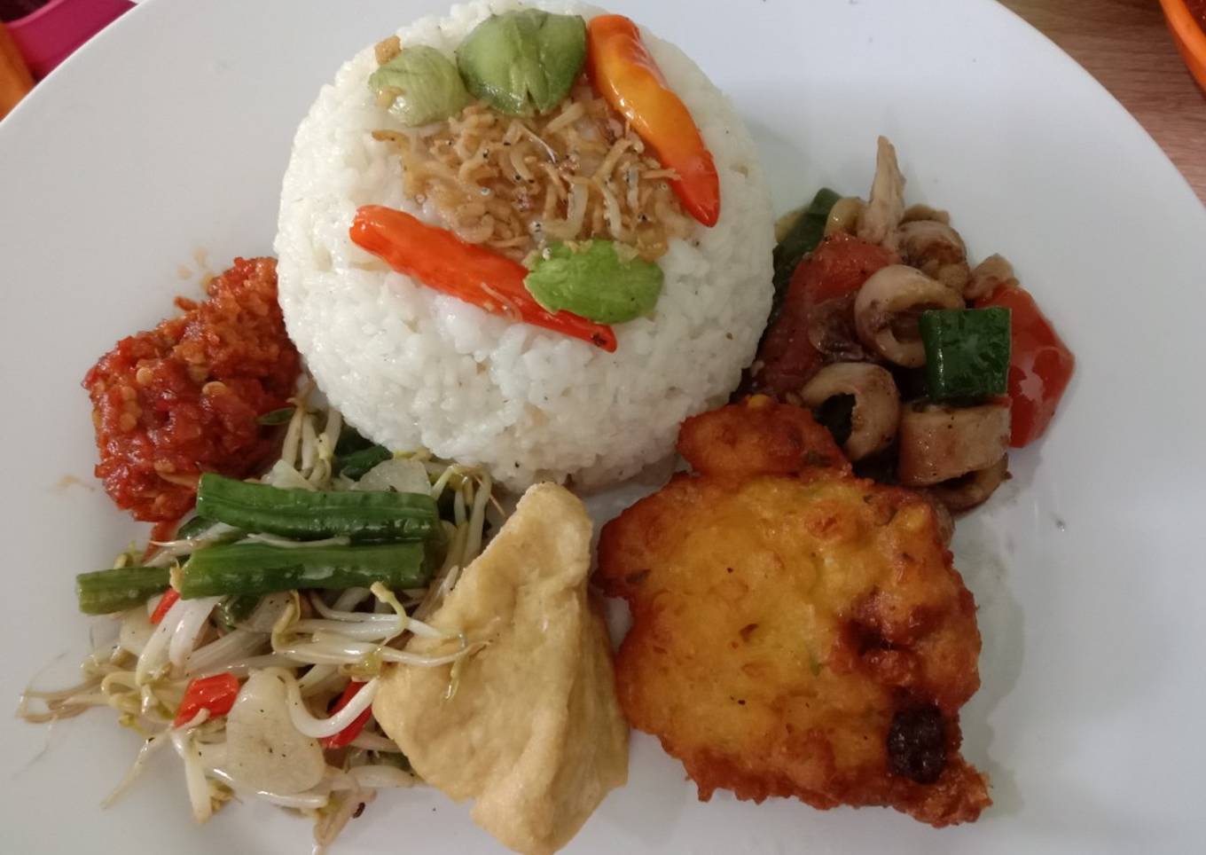Nasi liwet Teri medan