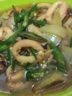 Foto resep Tumis Cumi Cabai Hijau