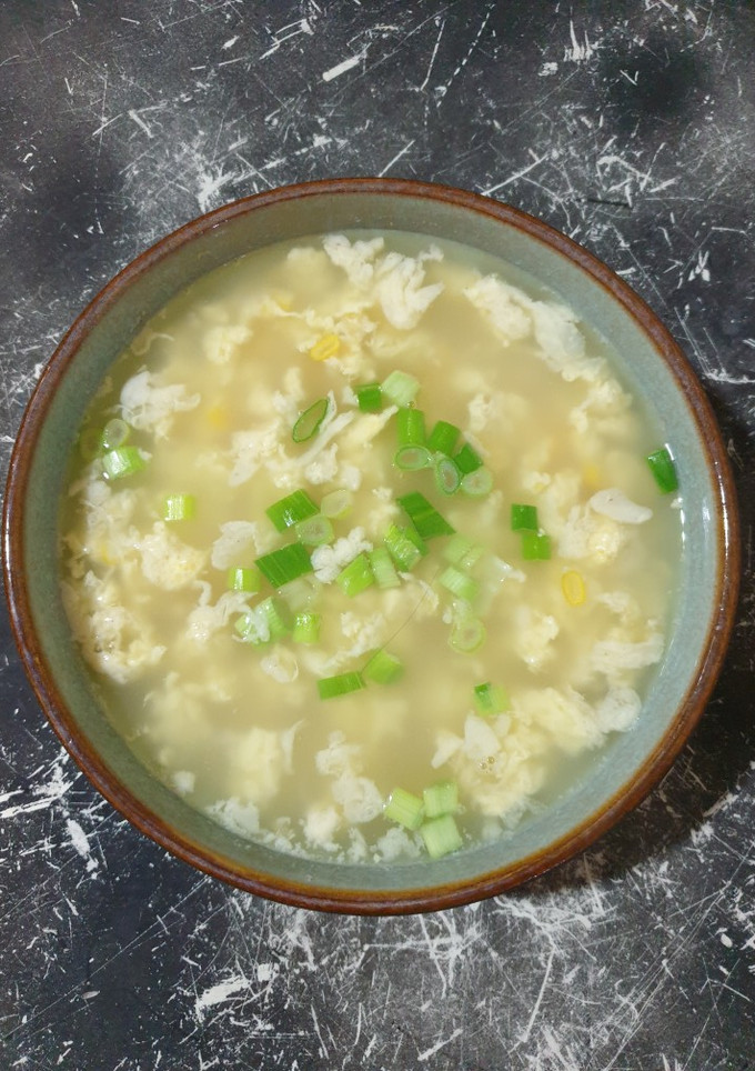Foto resep Sup telur jagung