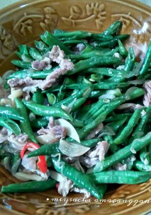Foto resep Tumis Kacang Panjang + Daging