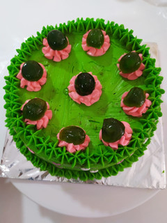Foto resep Birthday Cake utk Mama ku Sayang (Base Cake Bolu Pandan)