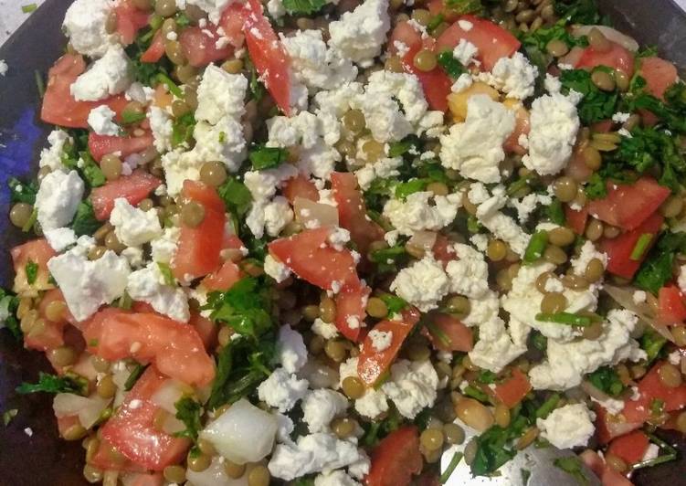 Ceviche sencillo de lentejas🍅