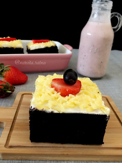 Foto resep Eggless Chocolate Cake, No mixer