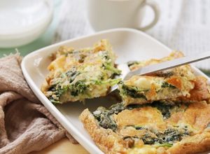 Foto resep Spinach Rice Omelette