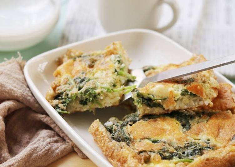 Spinach Rice Omelette