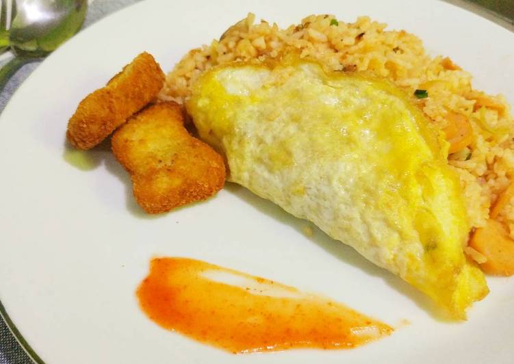 Bahan meracik Omurice simple (pake racik nasgor) yang sempurna