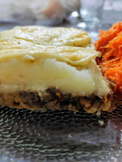 Una foto de Pastel de papa vegetariano sin huevo, de lentejas