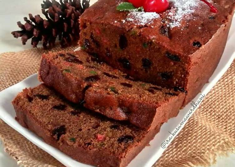 Resep Simple English Fruit Cake Anti Gagal