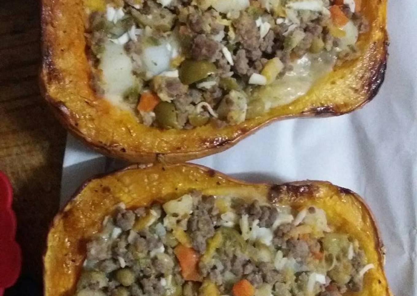 Calabaza Rellena al Horno