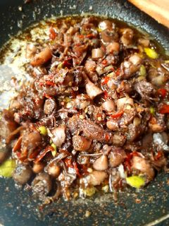 Foto resep Oseng cumi asin mercon