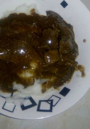 A picture of Beef liver(isbindi).