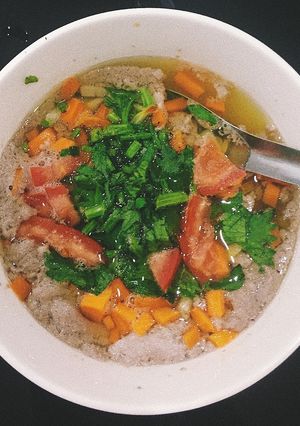 Hình của món Canh riêu.