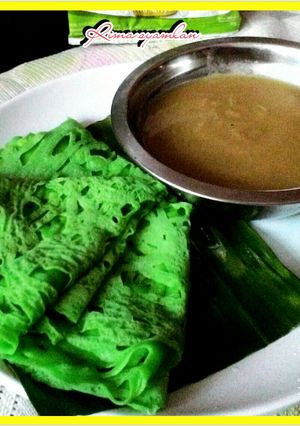 Foto resep Roti jala saus santan