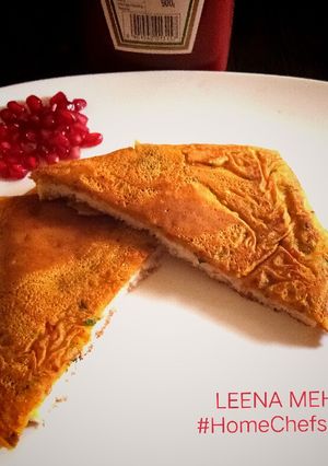 A picture of Vegetarian Bread Omelette.