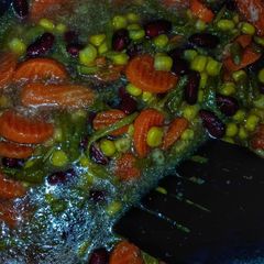 A picture of Crock-Pot creamy mixed veggies.