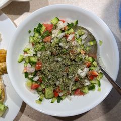 A picture of Shirazi salad 🥗.