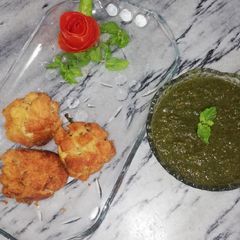 A picture of Cheesey Potato Footballs.