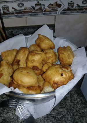 Una foto de Buñuelos de banana dietético !!!!