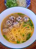 Bún mọc gà eat clean