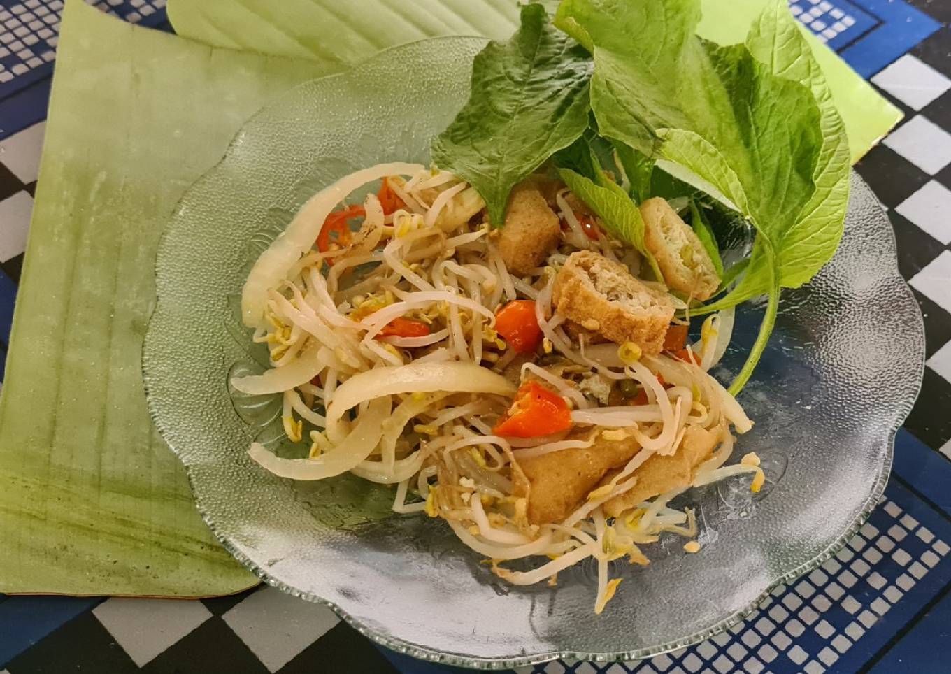 Oseng Kecambah Tahu