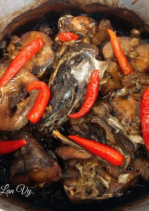 Hình của món Cá Úc kho mắm.