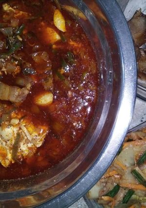 Foto resep Sundubu jjigae (Soft tofu stew)