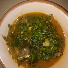 A picture of Oha soup.