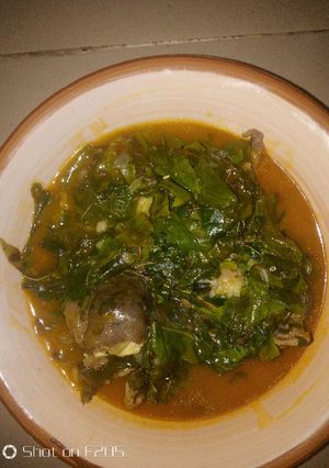 A picture of Oha soup.