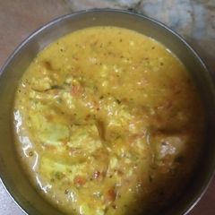 A picture of Mint cream paneer.