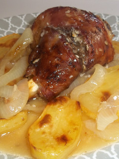 Una foto de Cordero al horno con miel