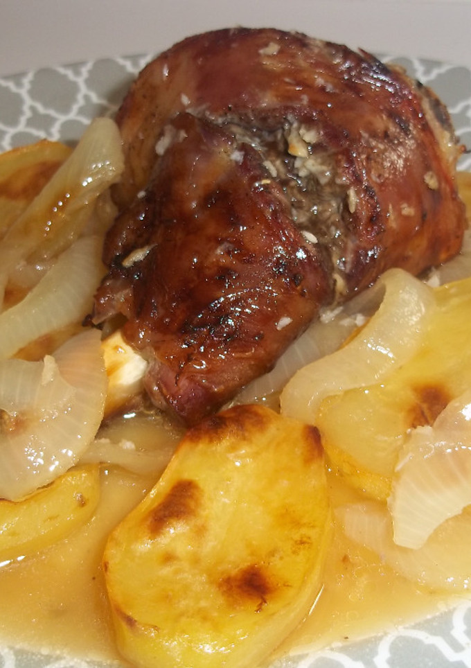 Una foto de Cordero al horno con miel