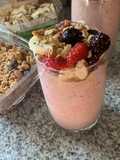 Batido de frutas y avena