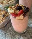 Batido de frutas y avena