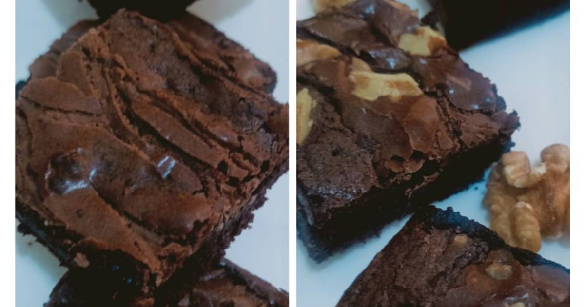 Walnuts and marble brownie super fudge chewy Recipe by Walnuts and marble brownie super fudge chewy Recipe by