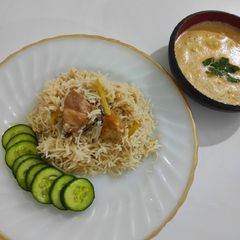 A picture of Chicken White Pulao.
