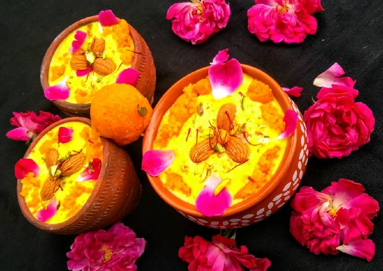 Firni From Leftover Motichoor Laddo