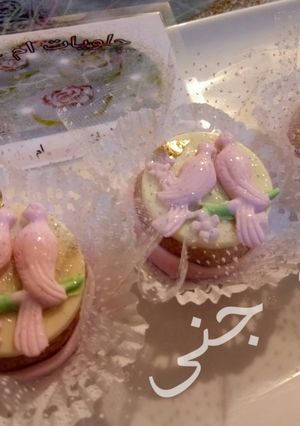 صورة لوصفة بريستيج حلوة بدون طهو بديكور الحمامة 