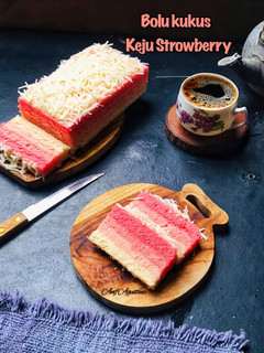 Foto resep Bolu Kukus Keju Strowberry