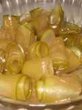 Rollitos de fruta bomba