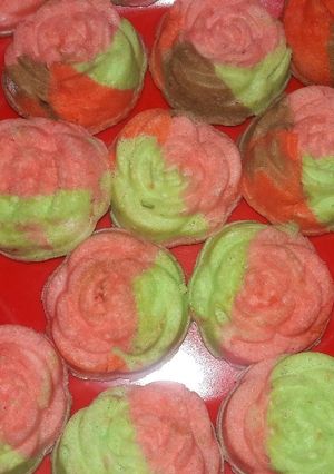 Foto resep Bolu kukus mawar lembut