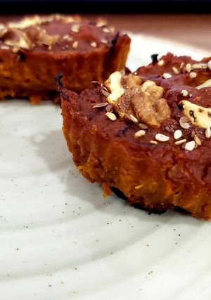 Una foto de Muffins de zapallo cabutia