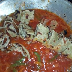 A picture of Chapati 'chafua'.