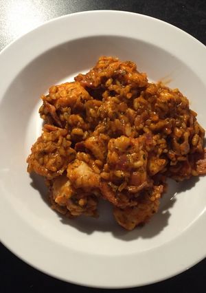 A picture of Monkfish and Bacon Risotto.